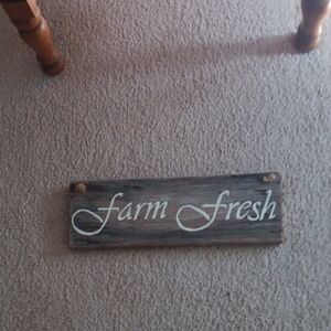 Rustic Farm Fresh Wooden Sign